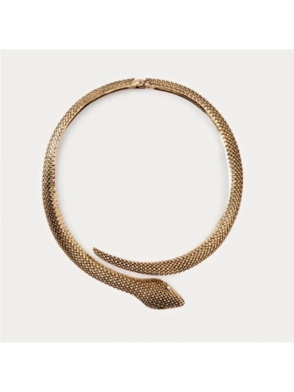 New! Zara Gold Cuff Snake Necklace (1049) NWOT